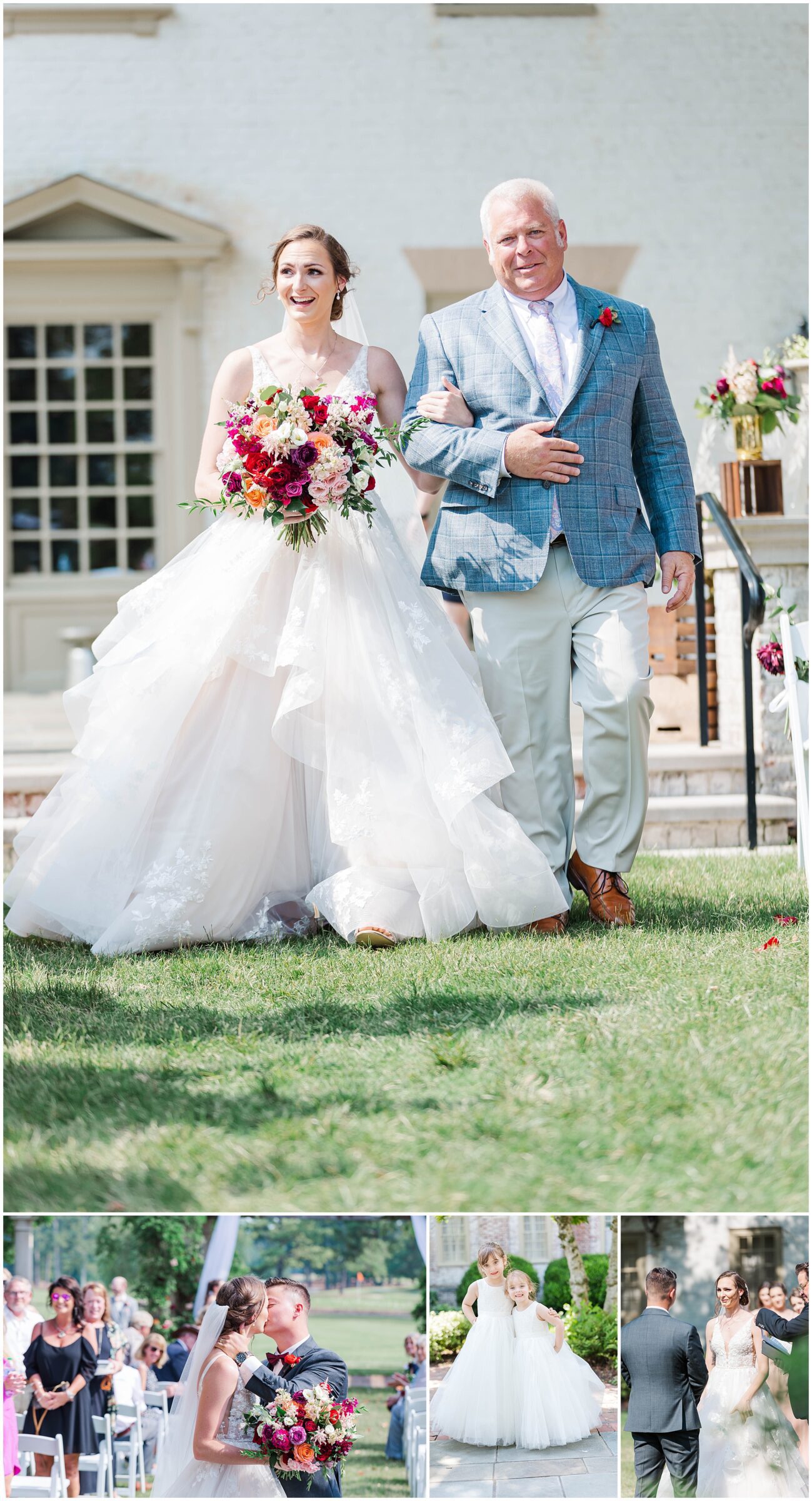 Ceremony images from Williamsburg Inn wedding