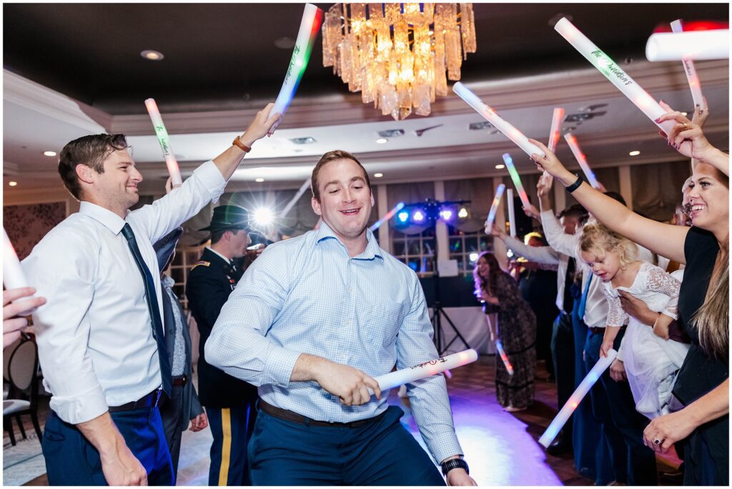 fun dance floor images with glow stick tunnel