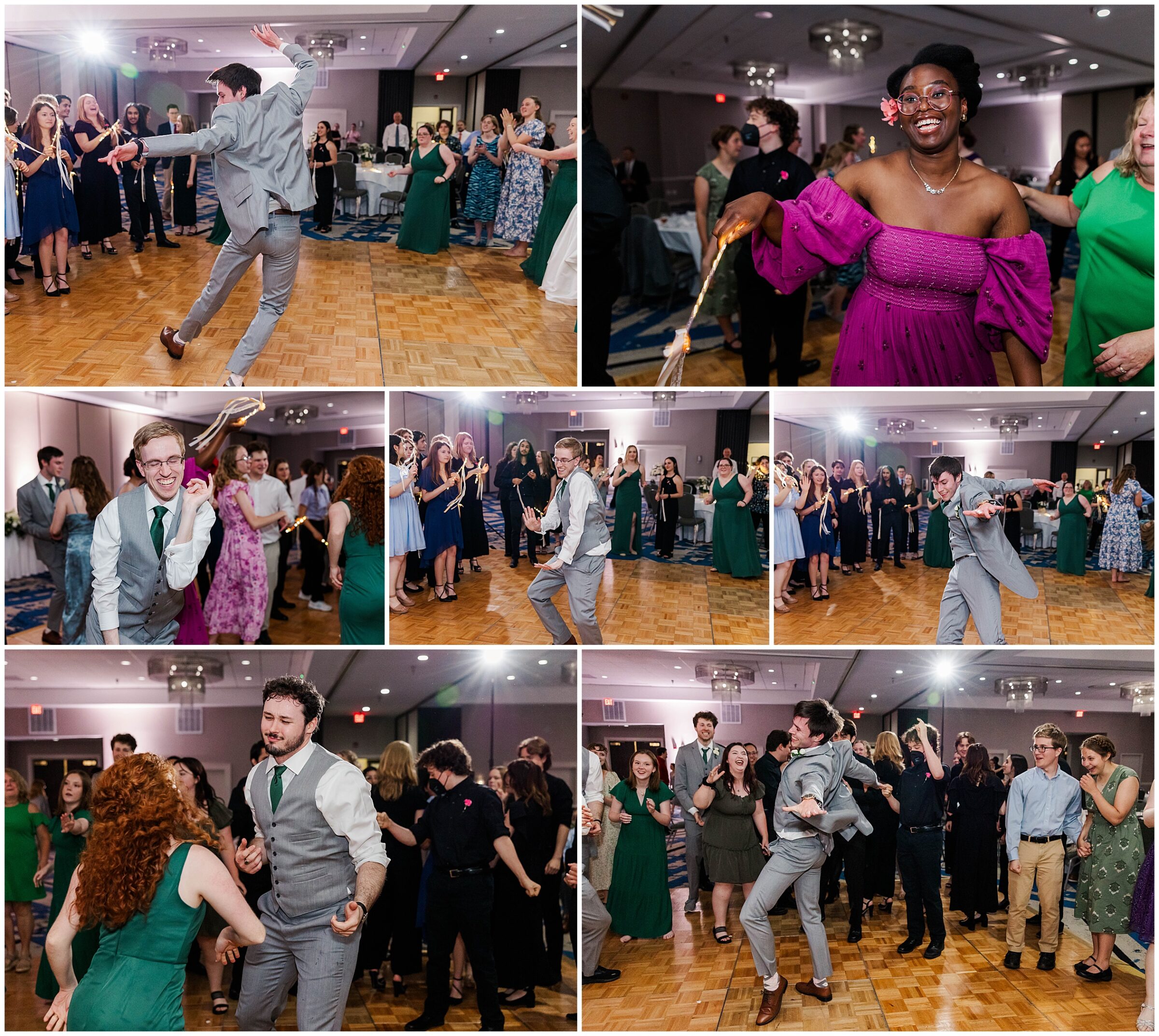 one of the most fun dance floors after Jeannine and Sam's church wedding in Williamsburg, VA