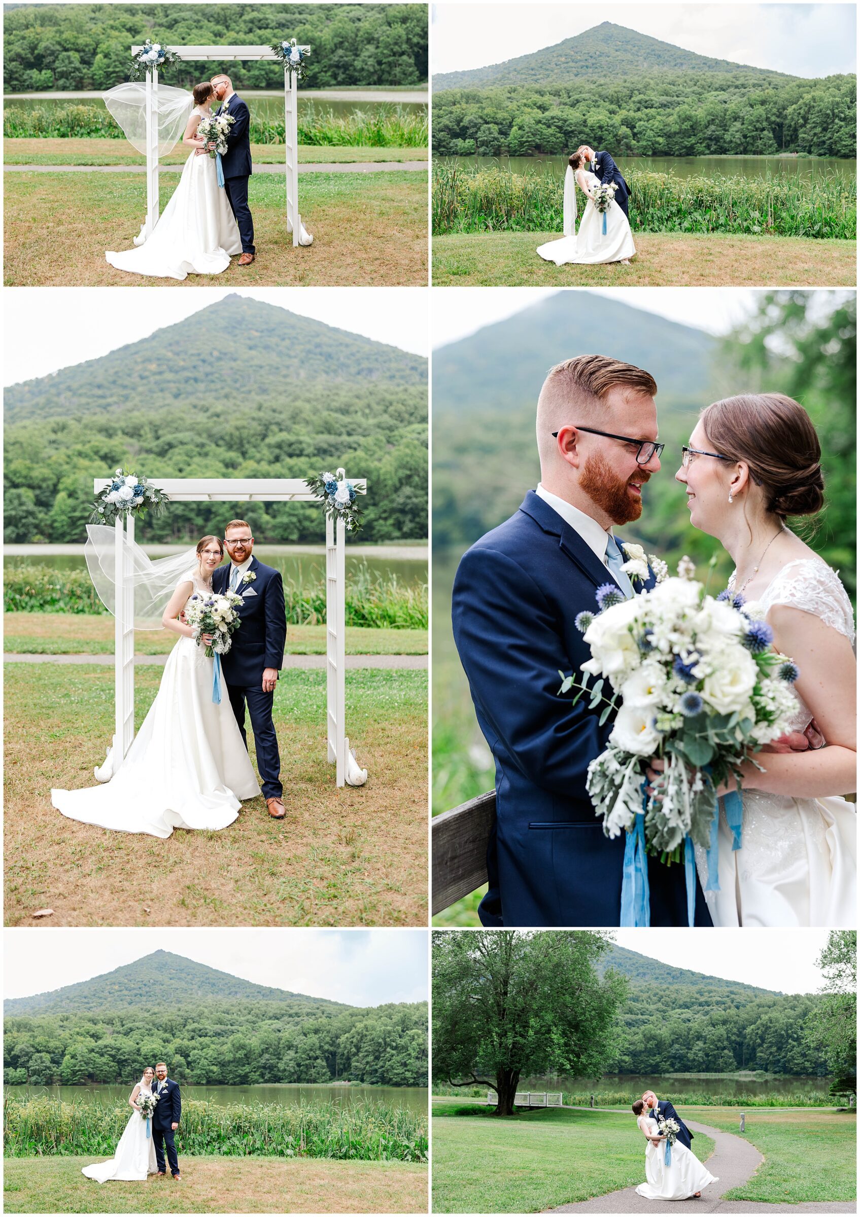 stunning overcast day images at the Peaks of Otter Lodge wedding