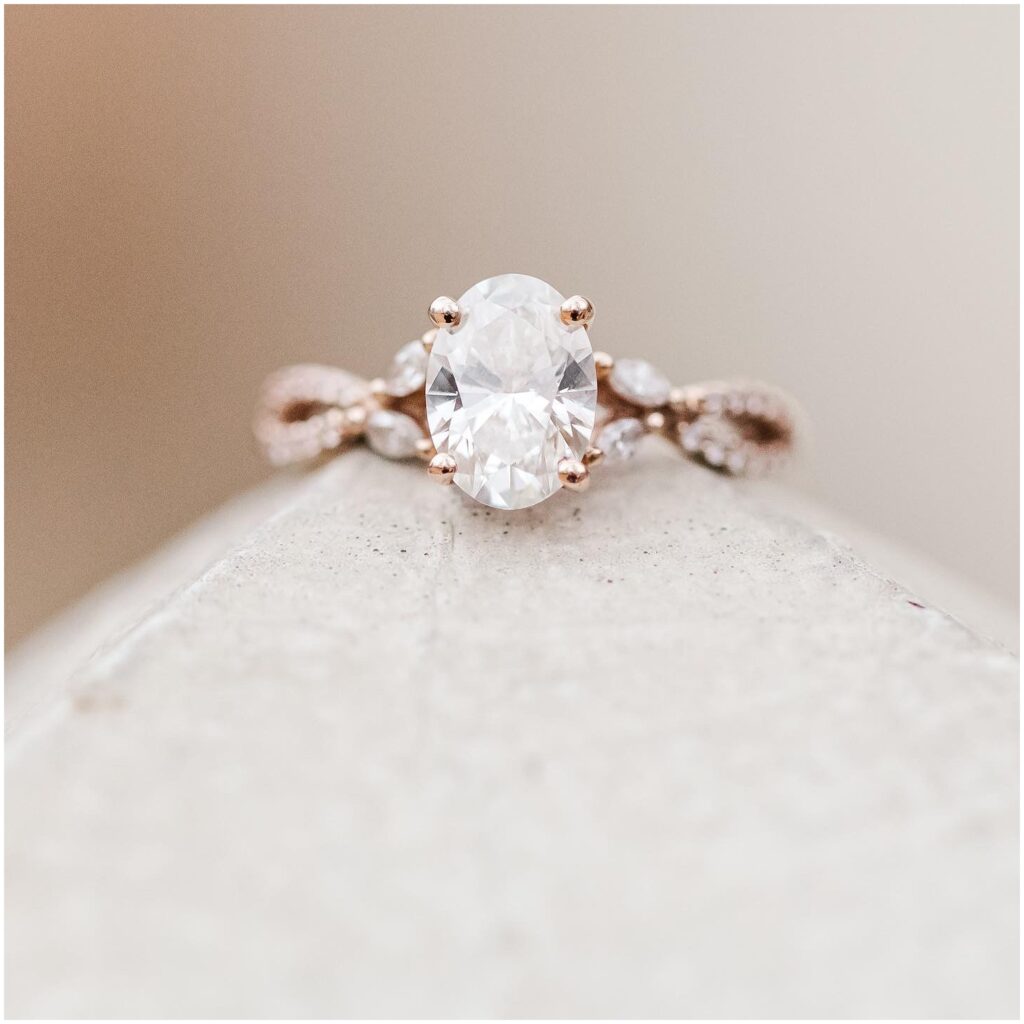 wedding ring on top of fence post