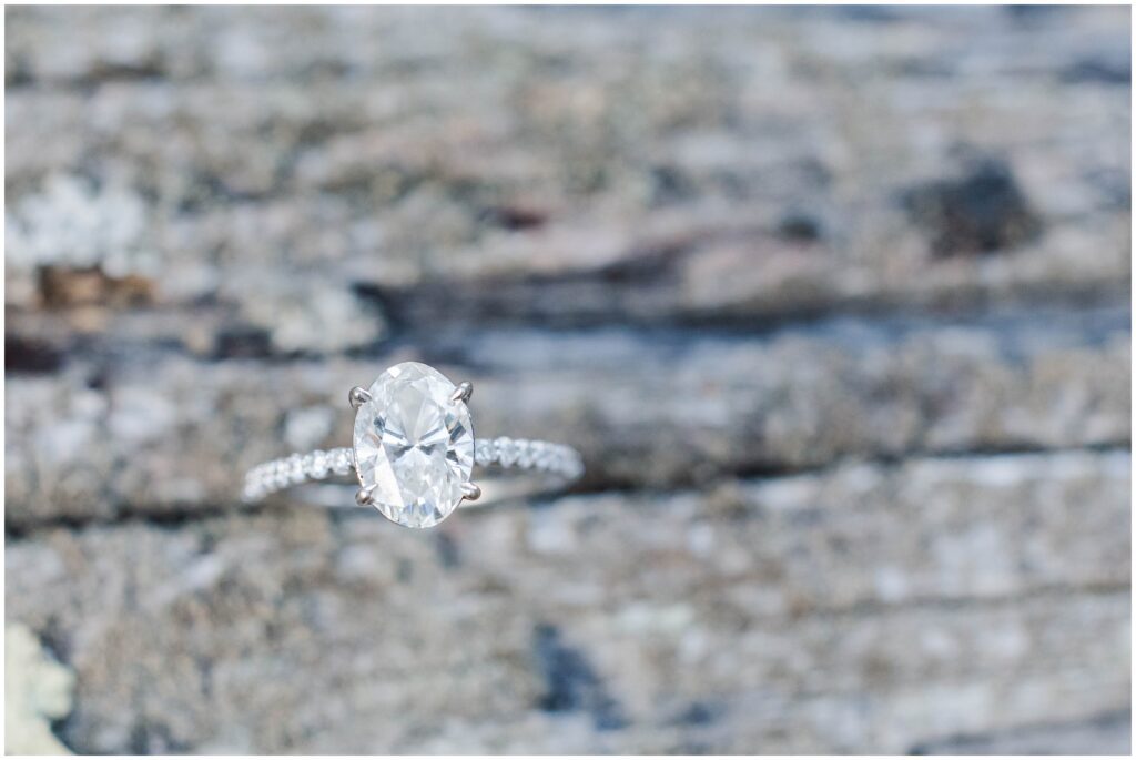 wedding ring photos can be so bland - try something new with wood and texture