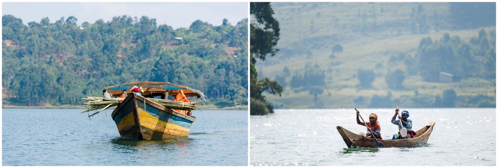Africa travel photography images from a Rwanda river on island trip