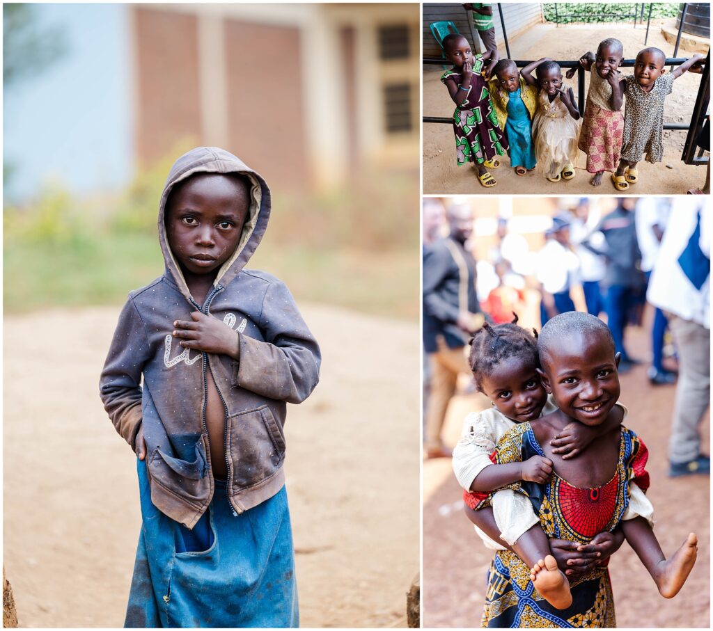 boy in Africa looks pleadingly at the camera in a poverty stricken area of Rwanda, image by travel photographer Mattie Wezah